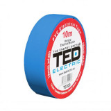 Banda izolatoare 10m x 19mm Albastra, TED, Ted Electric