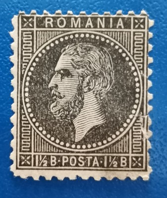 Rom&amp;acirc;nia Lp 40 a București II 1 1/2 bani nestampilat 1879 foto