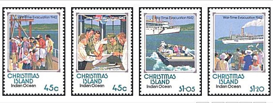 Christmas Island 1992 - 50th anniv. Partial Evacuation, serie ne