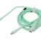 Cablu USB 2.0 VENTION USB C mufă x2 nichelat 1,5m verde