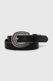 Pepe Jeans curea REIGN BELT femei, culoarea negru, PL020857