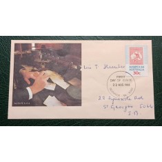Australia 1984 - expo filatelic la Melbourne, FDC circulata
