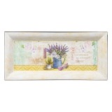 Platou Decorativ Plastic, Model Ulcior Lavanda, Ecru, 36x17x2.5cm