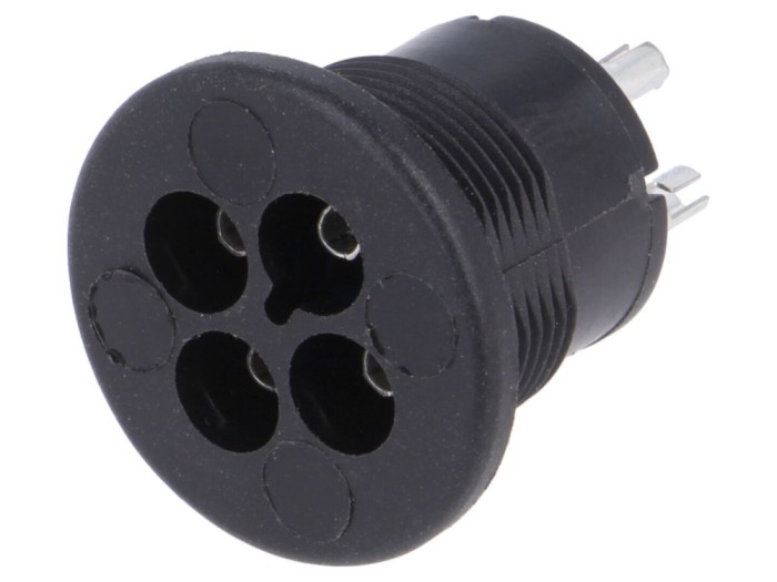 Conector Circular Mamă 3 PIN Cositorit 3A