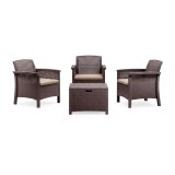 Venus Trio set mobilier de grădină maro