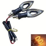 Set semnalizari Moto LED 12V - Lumina Galbena &ndash; (Forma inima) LED LZ004 (2BUCATI), Oem