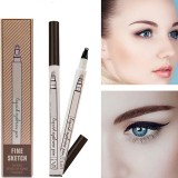 Creion sprancene efect Microblading Nuanta Dark Brown, Makeup