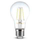 Bec led e27 a60 4w cu filament 6400k alb rece, Oem