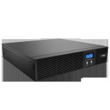 UPS NJOY &amp;quot;ARGUS 3000&amp;quot; Line Int. cu sinusoida pura cu management rack 3000VA/1800W AVR IEC x 8 4 x baterie 12V/7.5Ah display LCD back-up 1 -