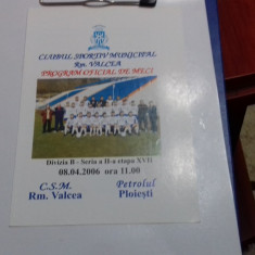 program CSM RM. Valcea - Petrolul Pl.