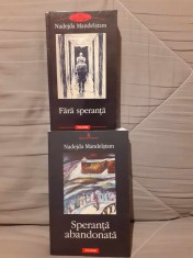 FARA SPERANTA/SPERANTA ABANDONATA-NADEJDA MANDELSTAM (2 VOL) foto