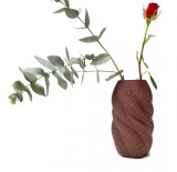 Vaza - Braided vase maro mat | Drag and Drop