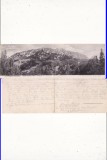Muntii Piatra Craiului (Konigstein ) - carte postala dubla,diptic, rara