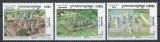 Cambodgia 1998 Mi 1828/30 MNH - Cultura khmer: temple din ruinele Angkor