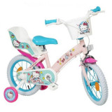 Bicicleta fete 4-7 ani, 14 inch, Hello Kitty, Toimsa