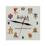 Cumpara ieftin Ceas Feng Shui cu cele 8 simboluri tibetane