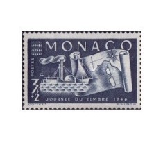 Monaco 1946 - ziua marcii postale, neuzata