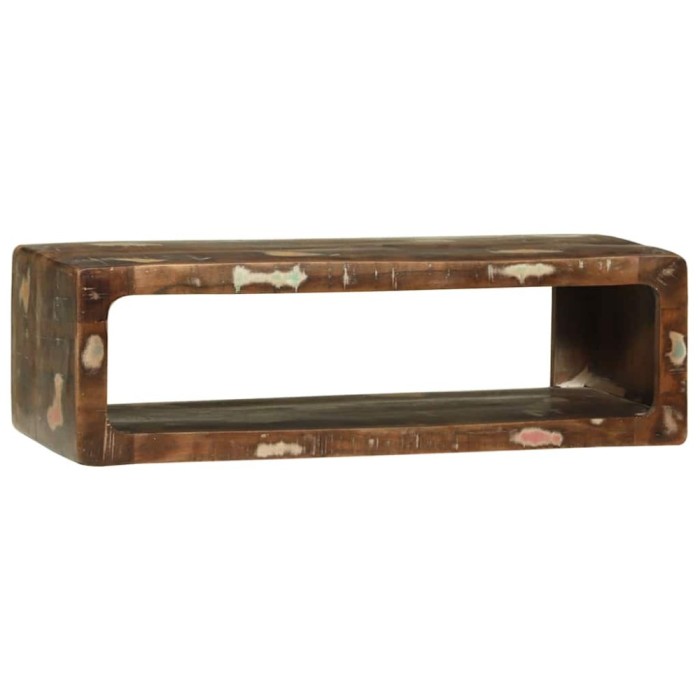 vidaXL Cabinet TV cu raft Multicolour Lemn masiv recuperat