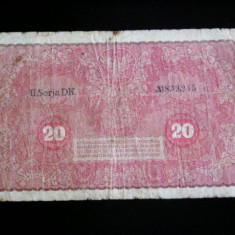 M1 - Bancnota foarte veche - Polonia - 20 marek - 1919