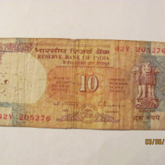 CY - 10 rupees rupii 1992 India