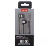 Casti Maxell Metallix Gri, Cablu Plat, Microfon Incorporat, Jack 3.5mm