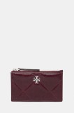 Tory Burch portofel de piele Kira Diamond Quilt culoarea roșu, 174398.500