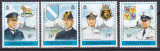 DB1 Ins Falkland 1989 Vapoare Batalii Navale Capitani Vase Razboi 4 v. MNH, Nestampilat