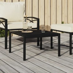 Gossi masuta de cafea pentru gradina, negru, 60x60x35 cm, otel