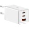 Incarcator Retea Baseus GaN5 Pro, 65W, 3.25A, 1 x USB-A - 2 x USB-C, Alb CCGP120202