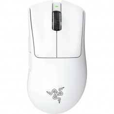 Mouse gaming wireless Razer DeathAdder V3 Pro, 30.000 DPI, Senzor Optic, Alb