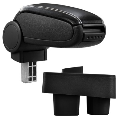 [pro.tec] Marca specifica pentru cotiera auto &amp;Scaron;koda Roomster / &amp;Scaron;koda Fabia II - cotiera auto - cu compartiment pentru depozitare - imitatie piele - ne foto