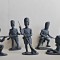 Grenadieri Francezi Napoleon 1815 plastic vintage Airfix 5 figurine 1/32 5 cm