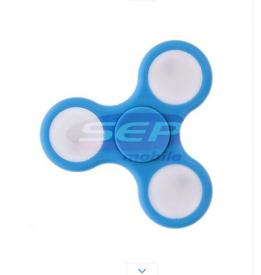 Fidget Spinner cu LED Albastru foto