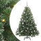 vidaXL Brad de Crăciun artificial cu 150 LED Verde 150 cm PE și PVC 3397837