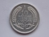 10 PESOS (UN CONDOR) 1957 CHILE
