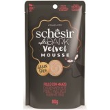 Cumpara ieftin Schesir After Dark Cat Plic Velvet Mousse Pui si Vita, 80 g