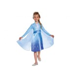 Costum carnaval Elsa &ndash; Frozen 2, (licentiat) albastru, 7-8 ani (120/130)