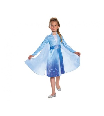 Costum carnaval Elsa &amp;ndash; Frozen 2, (licentiat) albastru, 7-8 ani (120/130) foto