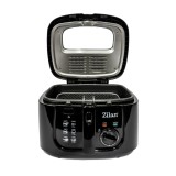 Friteuza cu putere 1800 W si capacitate ulei 2.5 l, capac detasabil negru