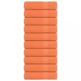 VidaXL Prosoape de duș 10 buc Portocaliu 70x140cm 360 g/m&sup2; 100% bumbac