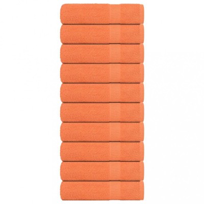 vidaXL Prosoape de duș 10 buc Portocaliu 70x140cm 360 g/m&amp;sup2; 100% bumbac 136907 foto