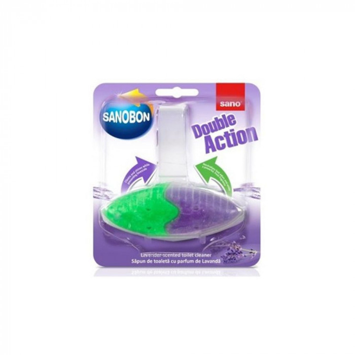 Odorizant Toaleta,Sano Bon Double Action Lavender, 55g