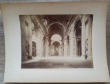 Interiorul Bazilicei San Pietro// fotografie sec. XIX, Giorgio Sommer Napoli