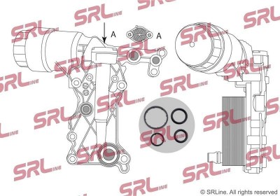 Radiator racire ulei motor, termoflot Mercedes A-Class 19, B-Class, Cla-Class, Gla-Class, Sprinter, motor: 1.8 CDI, 2.1 CDI, 70x140x52, SRLine, foto