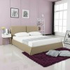 Pat Majestic 160x200 cm Tapitat Catifea Camel Somiera Inclusa (cod ML 1703)