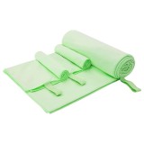 vidaXL Set de Prosoape Sport 3 pcs Verde Poliester și poliamidă 42011503