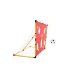Set fotbal pentru copii, poarta cu plasa, si prelata cu gauri, minge si pompa 156 cm x 70 cm x 107 cm