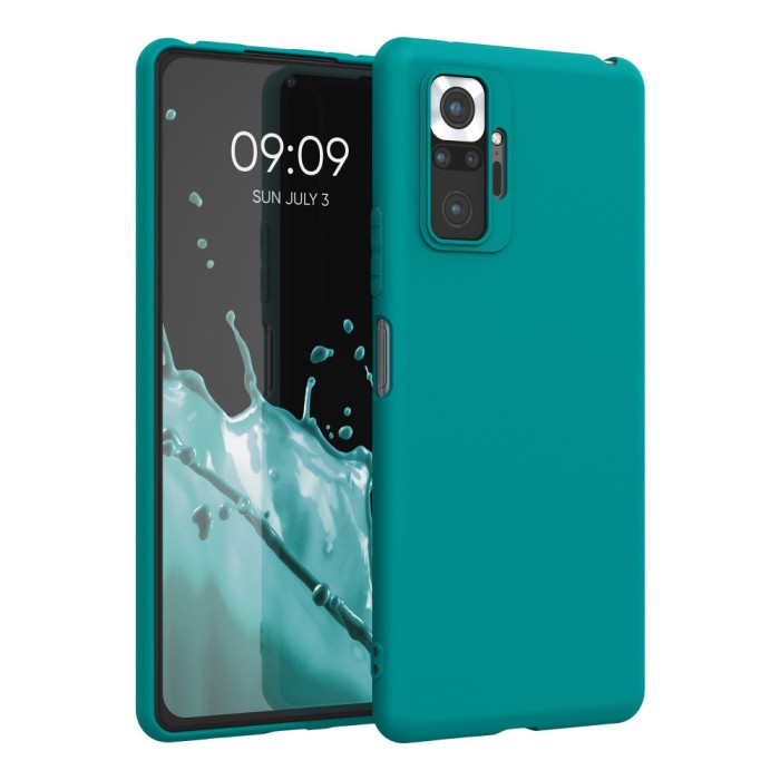 Husa pentru Xiaomi Redmi Note 10 Pro, Silicon, Verde, 54551.57, kwmobile