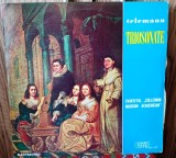 Disc vinil - Telemann Triosonate - Cvartetul " Colegiul Mudicum Academicum " EX++ / NM