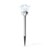 Lampa solara, trandafir , 1 LED RGB , 8 x 36, 5 cm